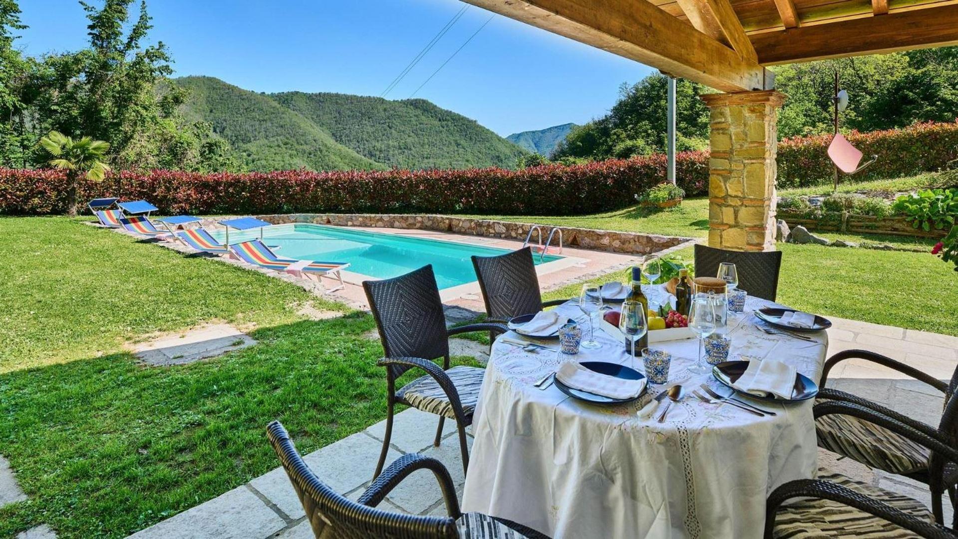 La Sella Villa Pescaglia Buitenkant foto