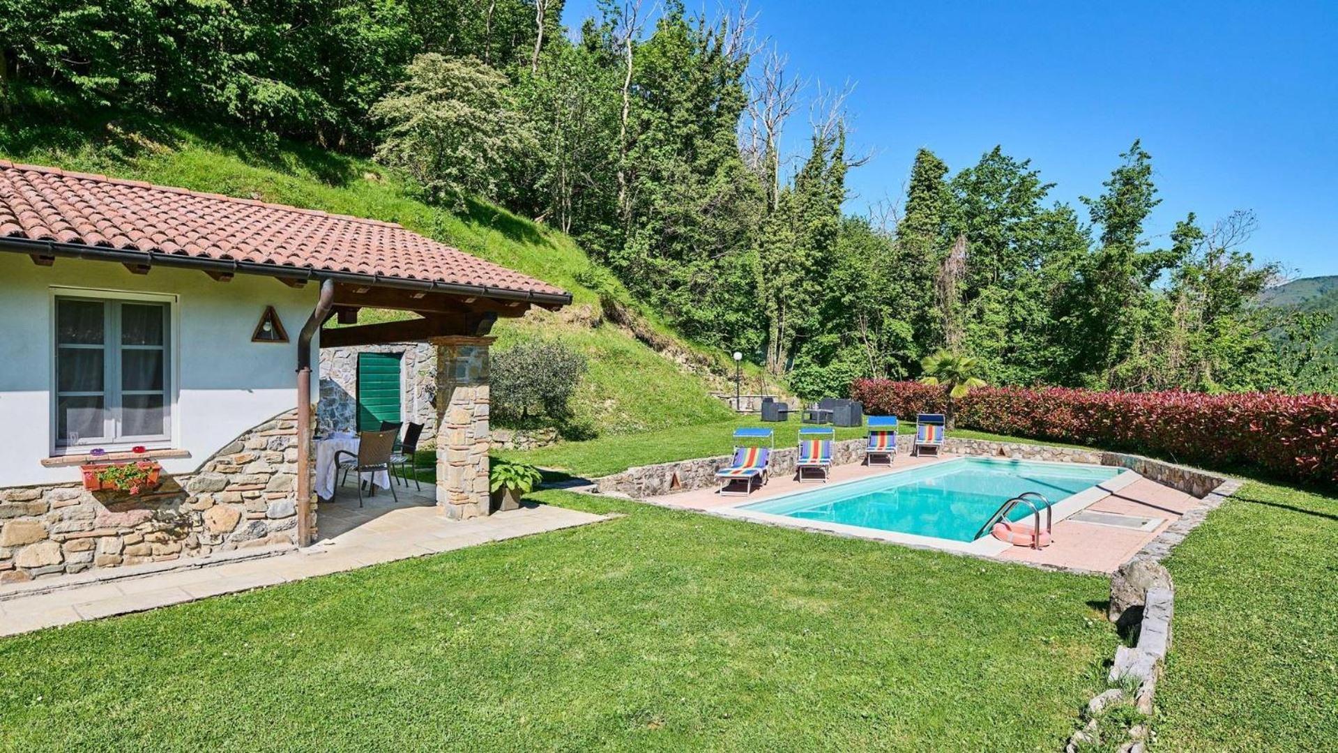 La Sella Villa Pescaglia Buitenkant foto